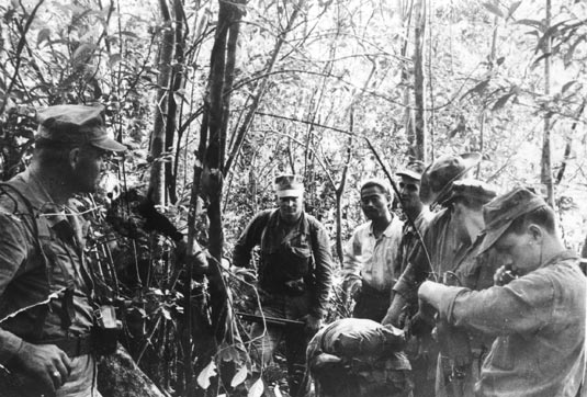 西表島ジャングルでの米軍の軍事演習